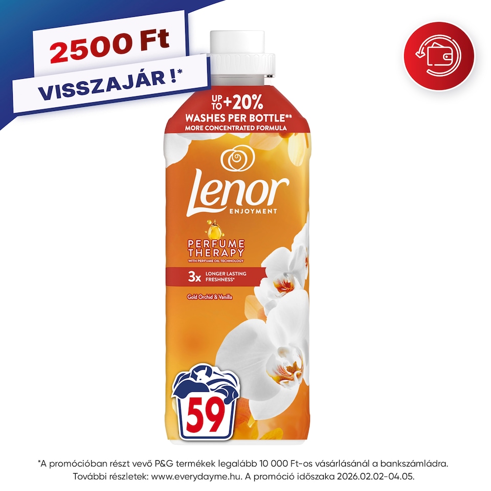 Lenor  Textilöblítő 59 Mosáshoz, Orchid & Vanilla  1. kép