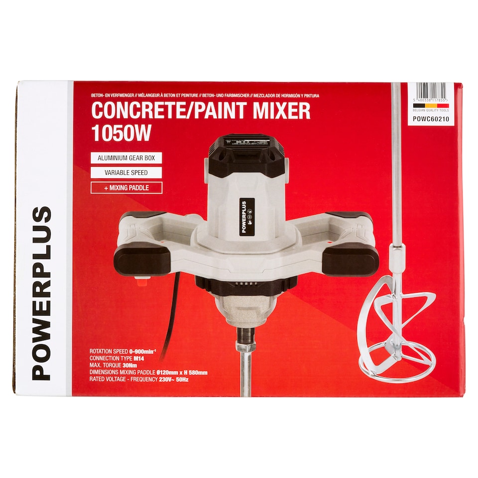 Power Plus Concrete/Paint Mixer 1050W