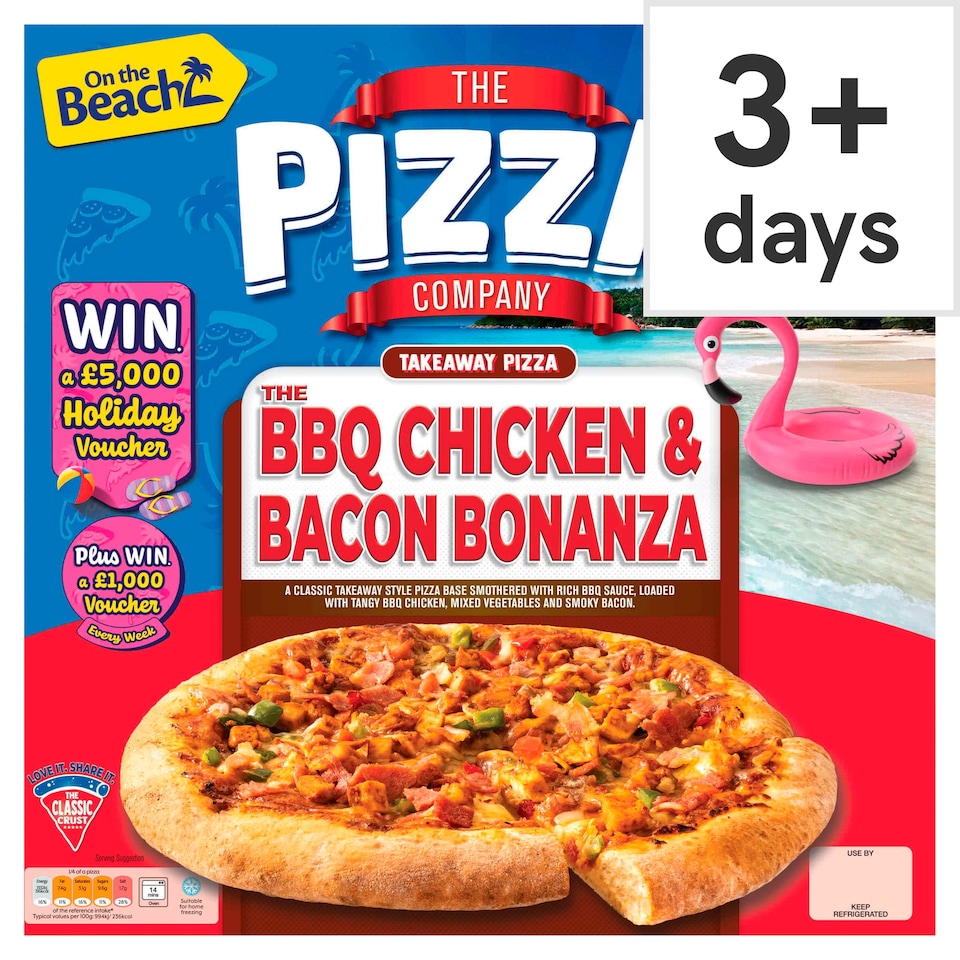 The Pizza Company BBQ Chicken & Bacon Bonanza Pizza 550g