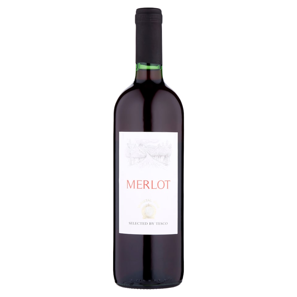 Tesco Merlot červené víno suché 750ml