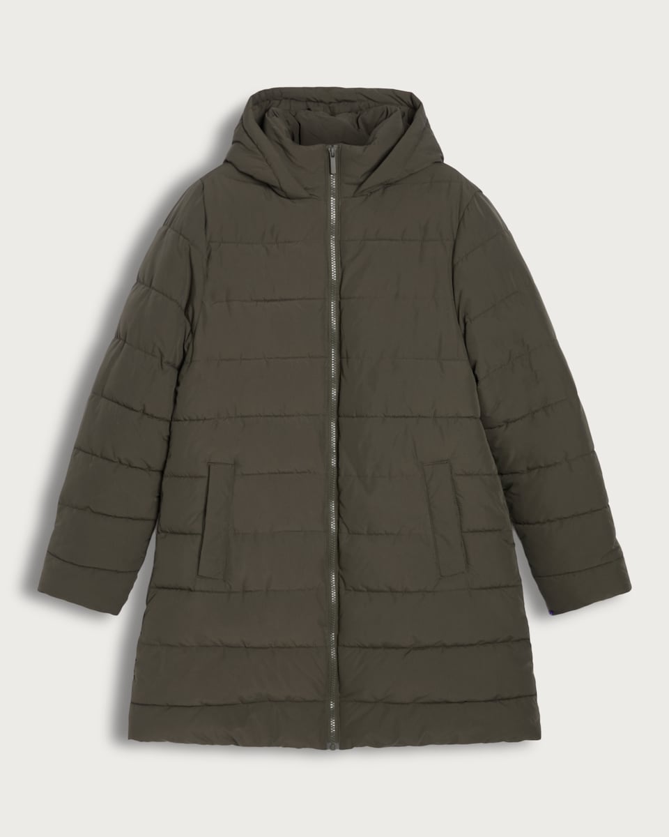 F&F Padded Shower Resistant Coat in Khaki