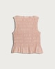 image 4 of F&F Shirred Sleeveless Top in Pink