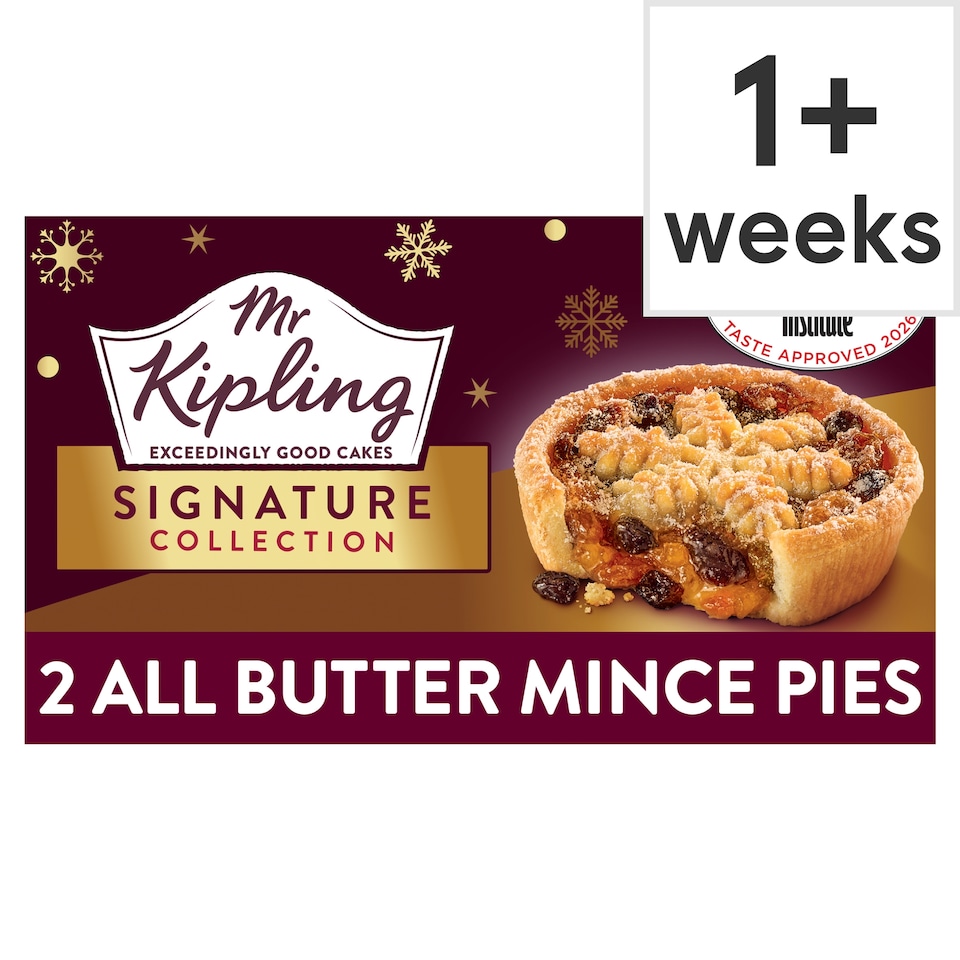Mr Kipling Signature Collection 2 All Butter Mince Pies Cakes 