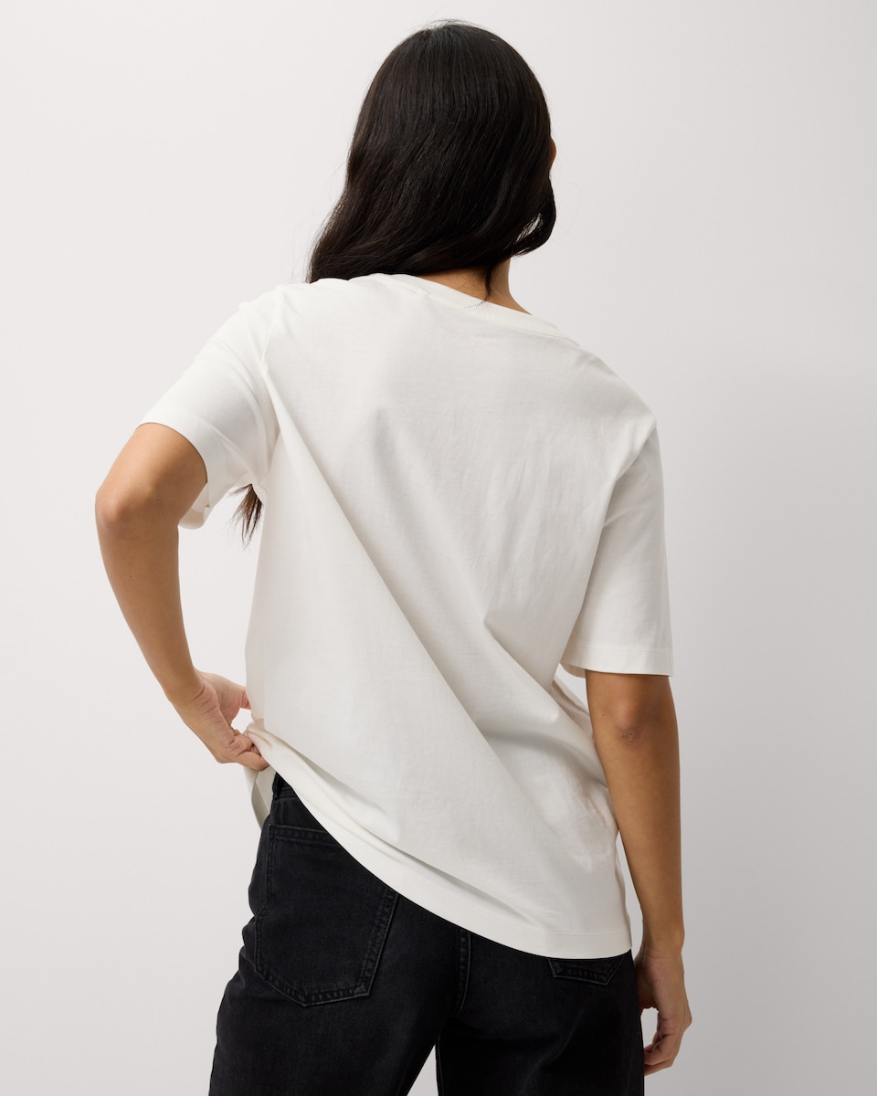 image 1 of Rolling Stones Pure Cotton T-Shirt in Cream