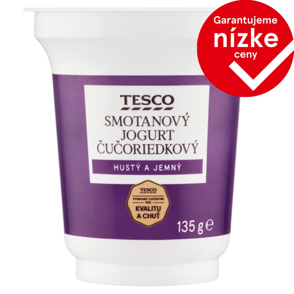 Tesco Smotanový jogurt čučoriedkový 135 g