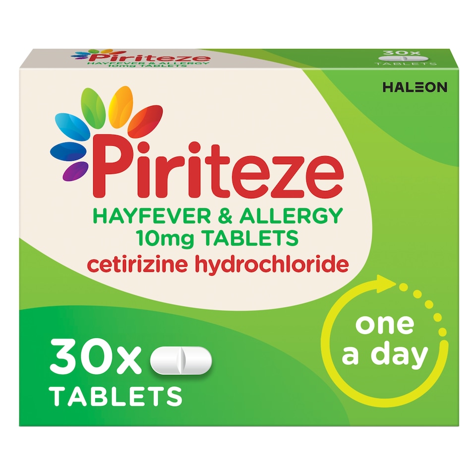 image 1 of Piriteze Hayfever & Allergy Relief Film Coated Tablets 30s