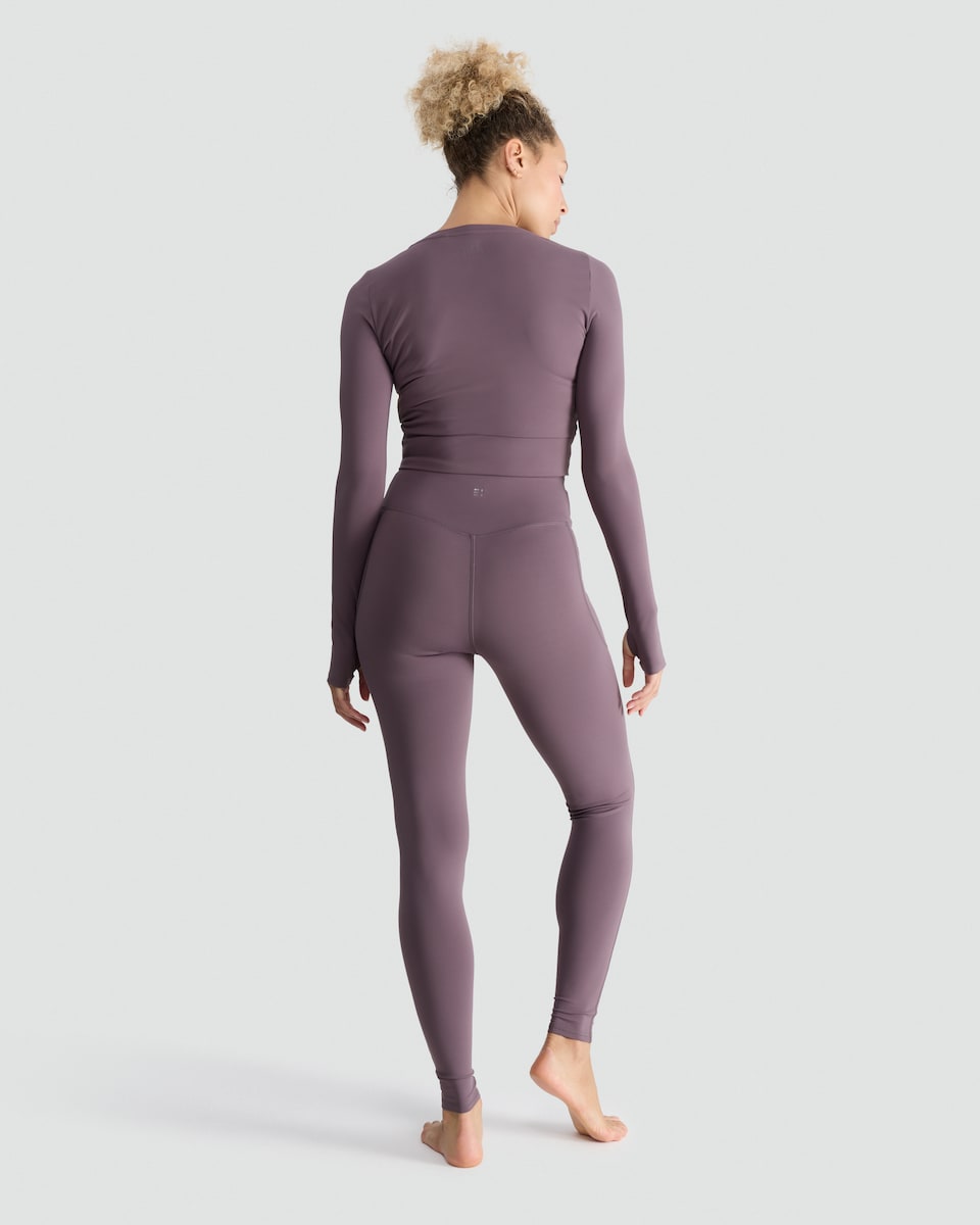 image 1 of F&F Active Everyday Super Soft Leggings in Purple