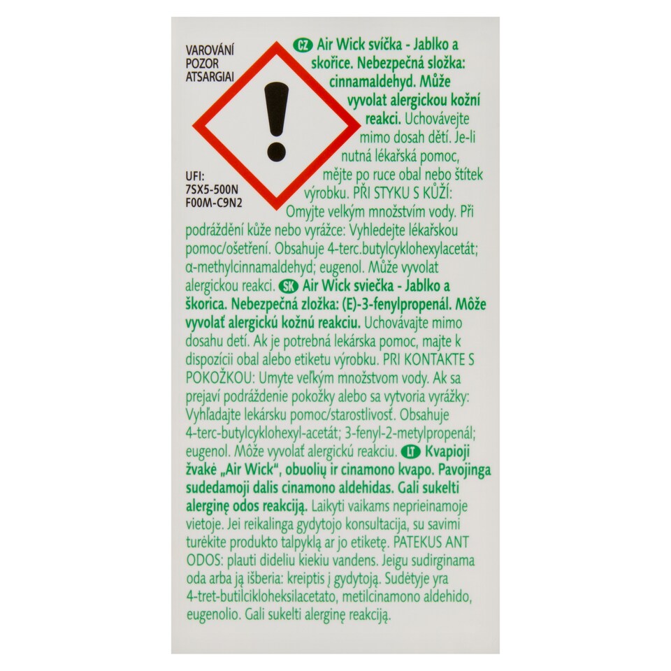 obrázok 1 z Air Wick Sviečka jablko a škorica 220 g