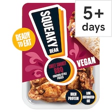 Squeaky Bean Ready To Eat Chicken Style Pieces - Sweet Smokey BBQ 130g