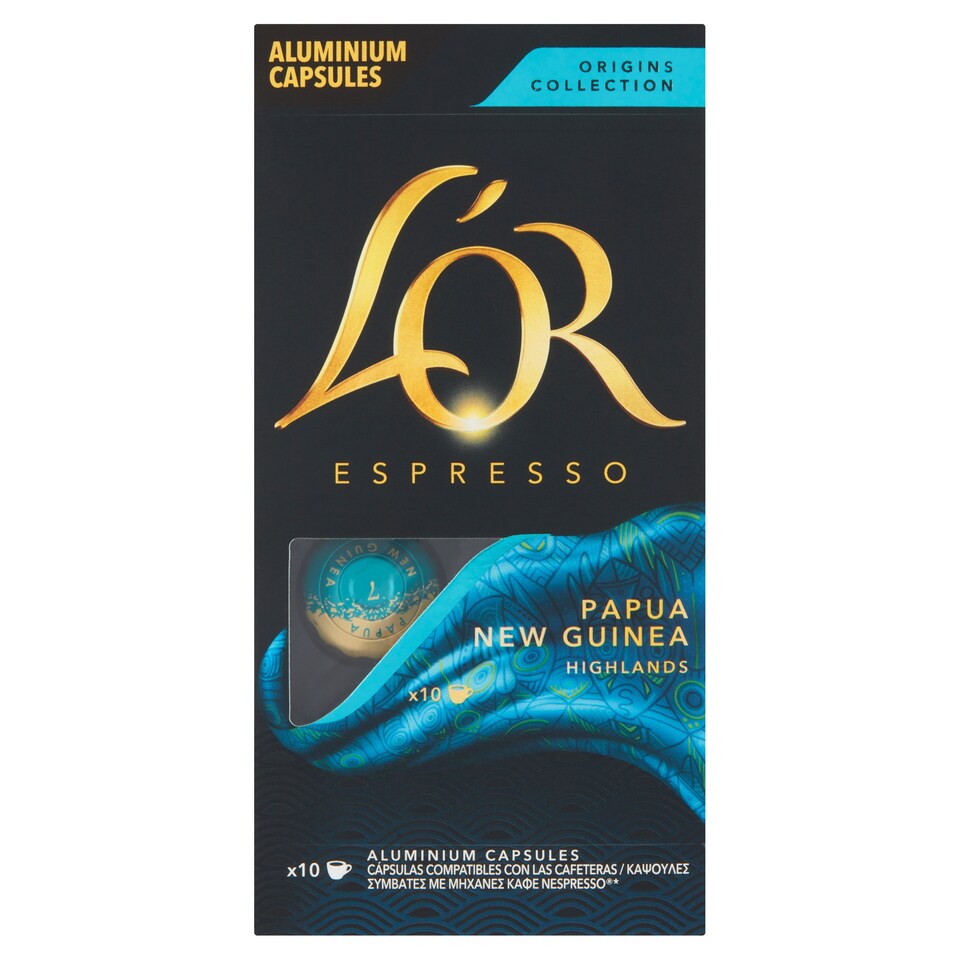 Obrázek 1 pro produkt L'OR Espresso Papua New Guinea Highlands pražená mletá káva v kapslích 10 ks 52g