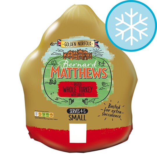 BERNARD MATTHEWS SMALL BASTED TURKEY 2.6-3.8KG