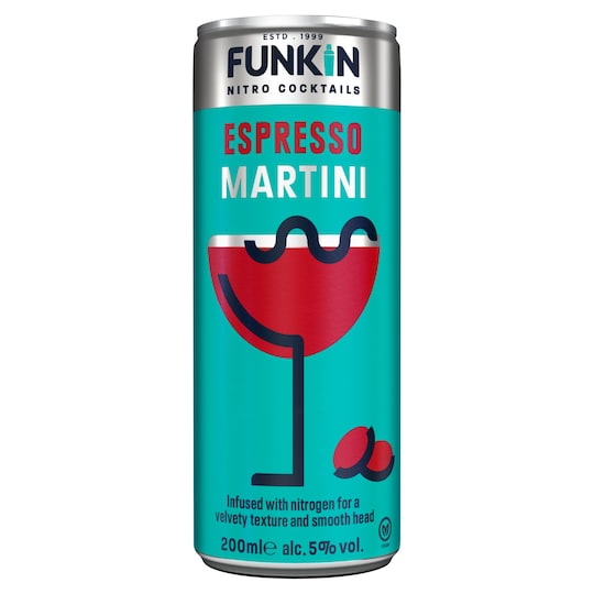 Funkin Nitro Espresso Martini Cocktail 200Ml Tesco Groceries