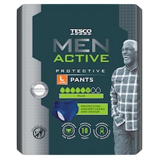 Tesco Men Active Protective Pants Plus Large 10 Pack