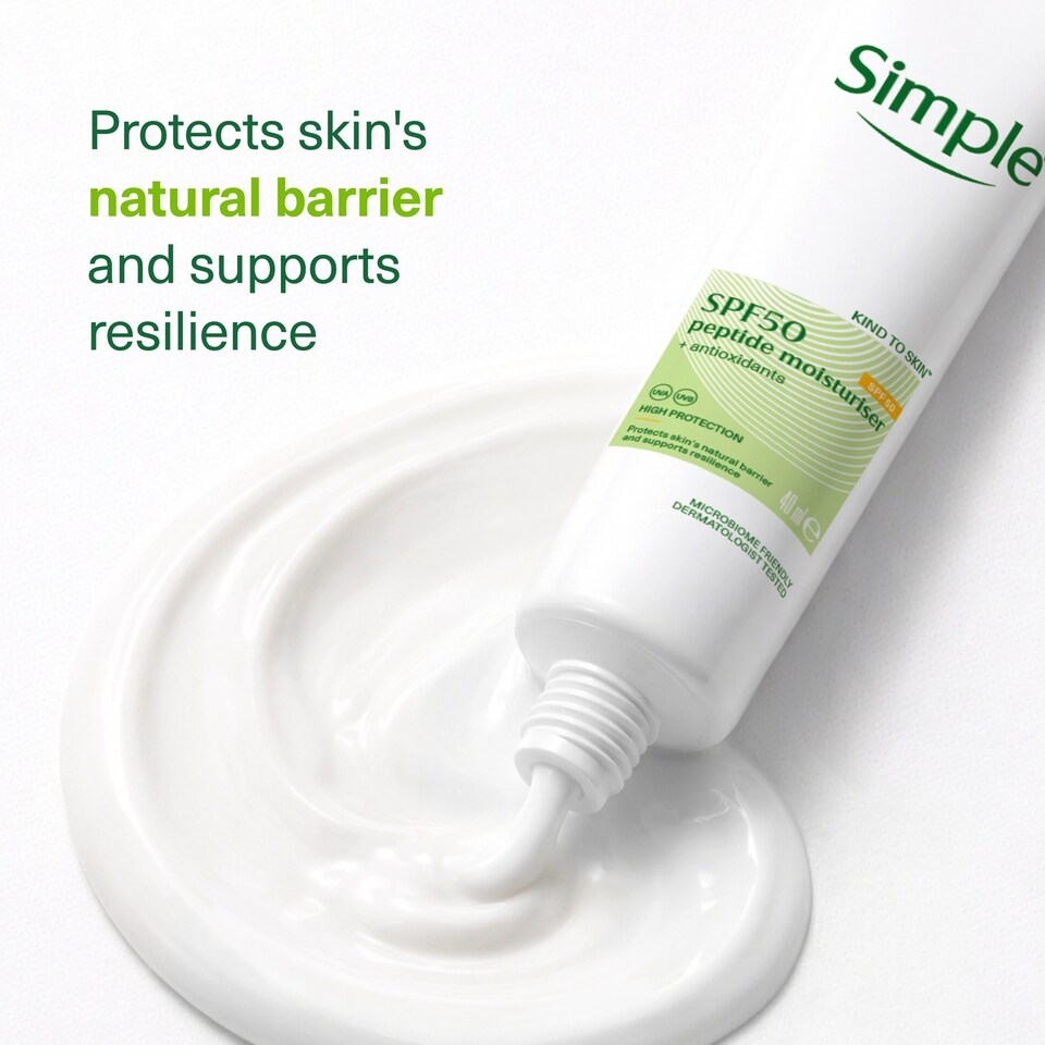 image 1 of Simple Kind to Skin SPF 50 Peptide Moisturiser 40ml