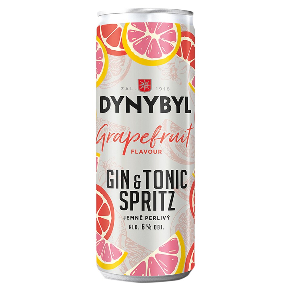 Dynybyl Gin & Tonic Spritz Grapefruit miešaný alkoholický nápoj sýtený 250 ml