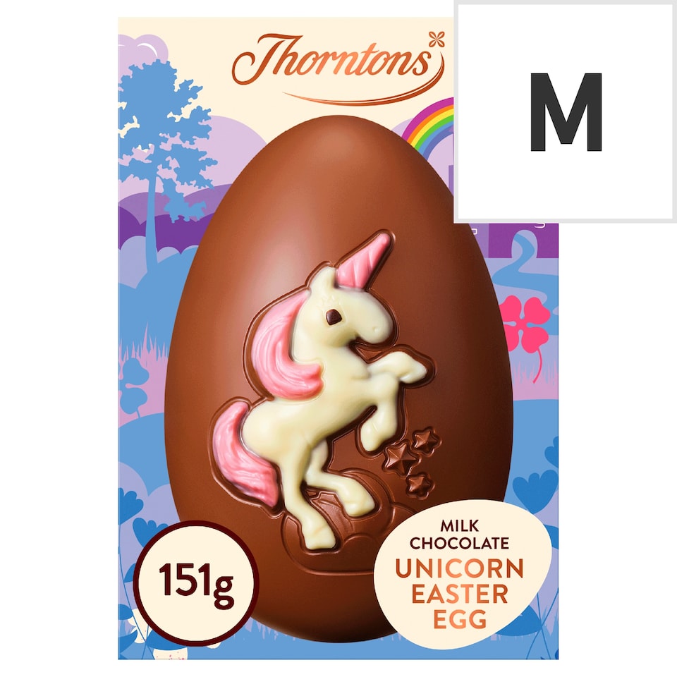 image 1 of Thorntons Milk Chocolate Unicorn Egg 151G