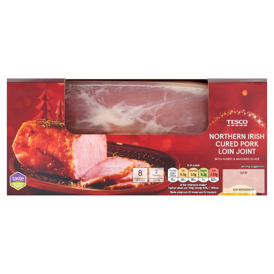 Tesco Northern Irish Cured Pork Loin Joint with Honey & Mustard 1.6kg