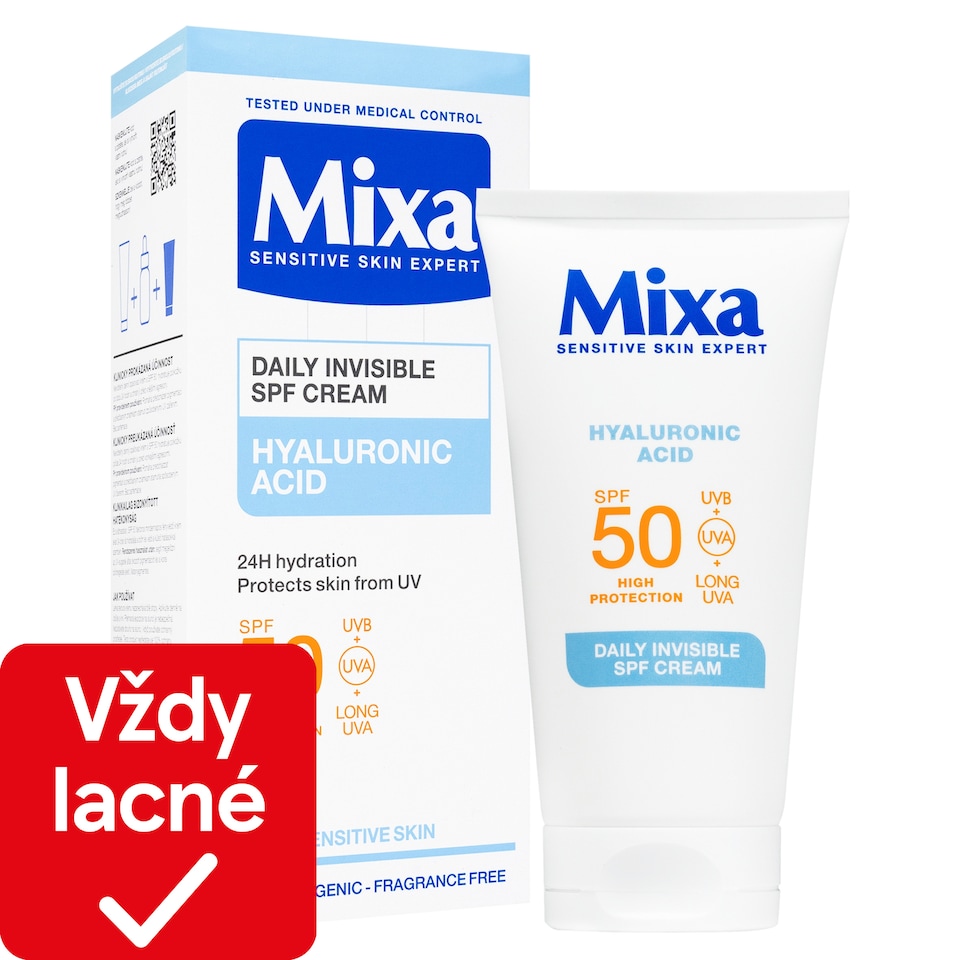 MIXA neviditel´ný denní krém SPF 50 , 50 ml