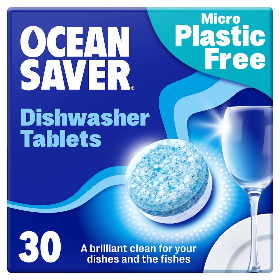 OceanSaver Plastic Free Eco Dishwasher Tablets 30 Pack 420g
