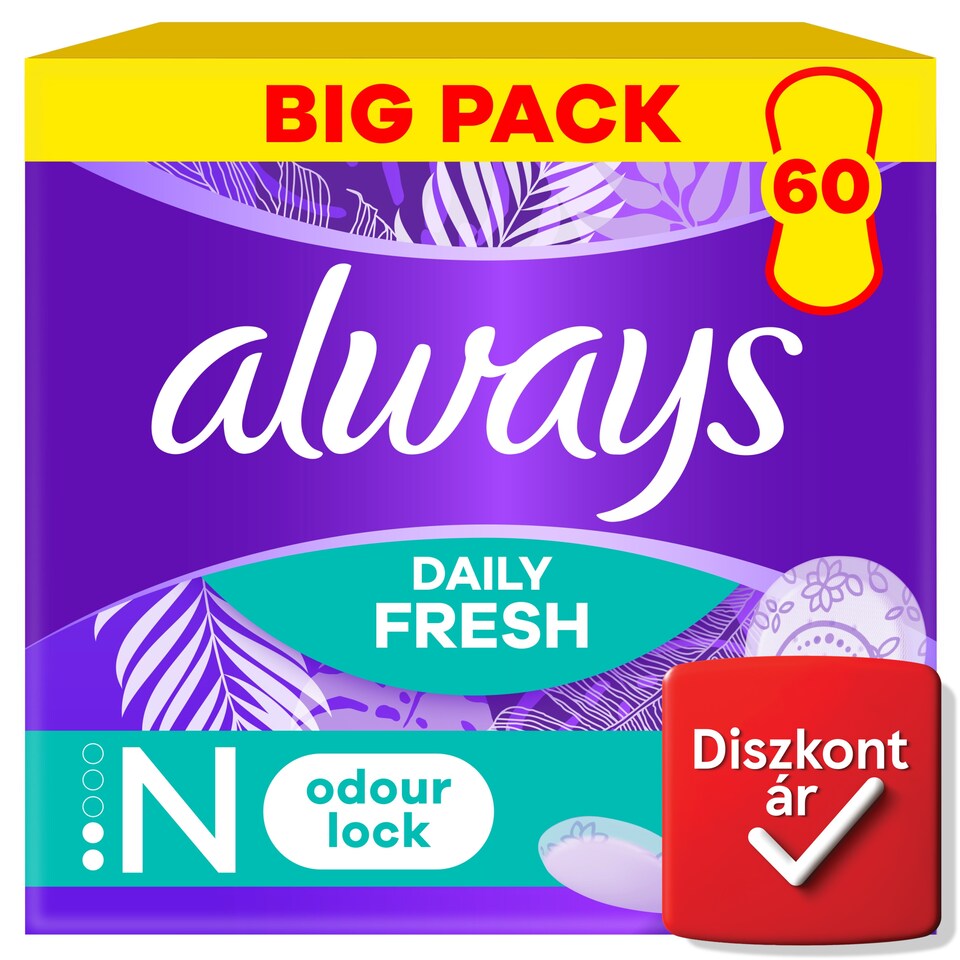image 1 of Always Dailies Normal Fresh & Protect Panty Liners  x60