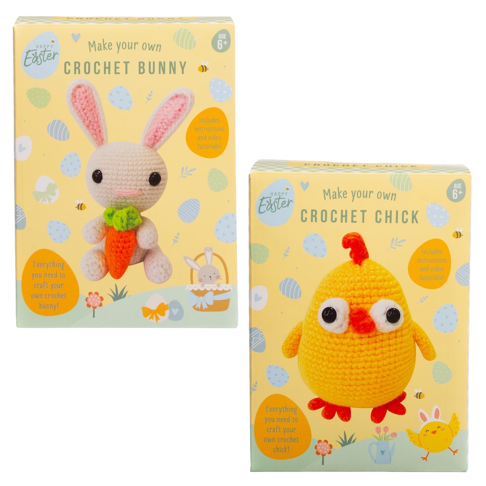 RMS Make Your Own Crochet Craft Kit Chick / Bunny Assortment