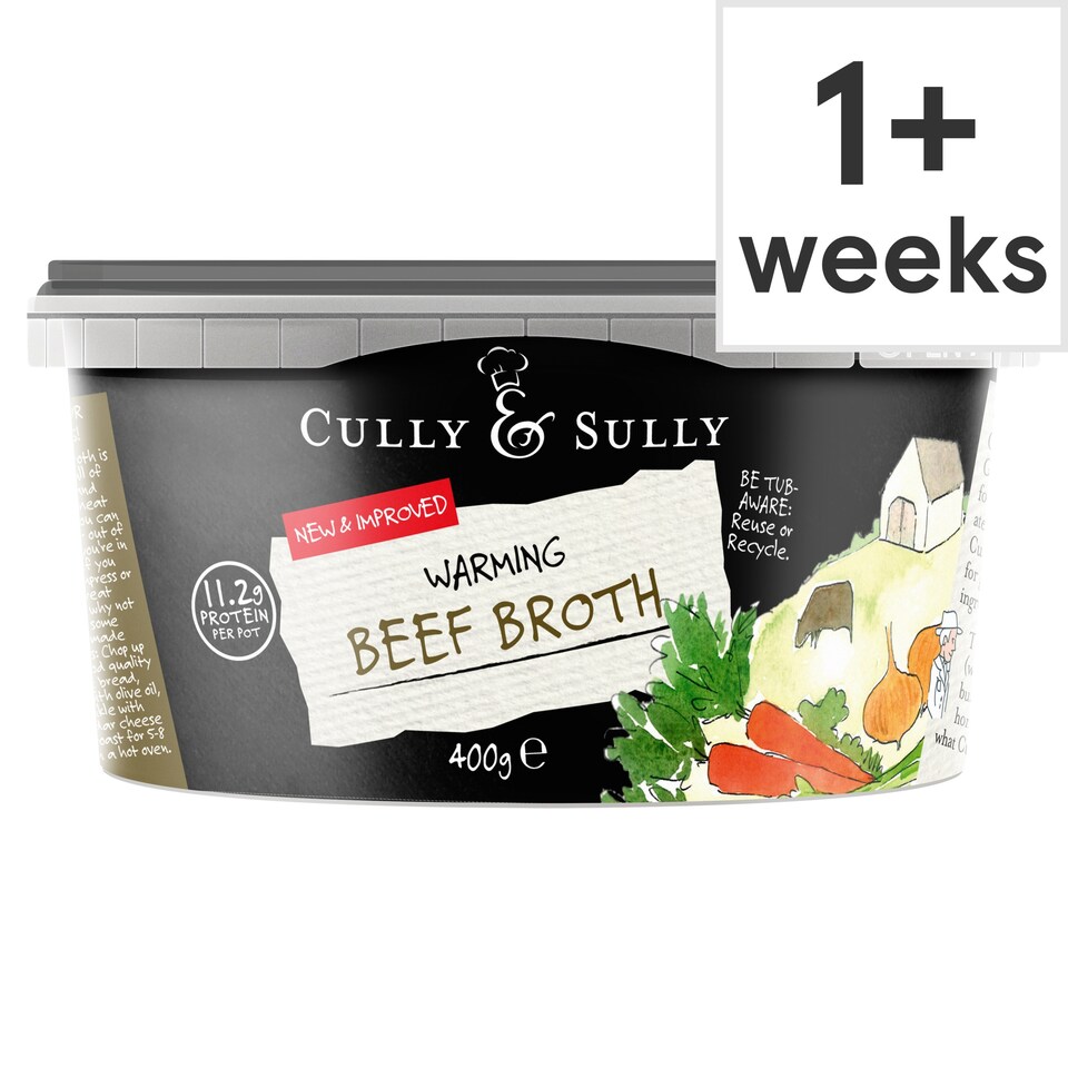 Cully & Sully Warming Beef Broth 400g