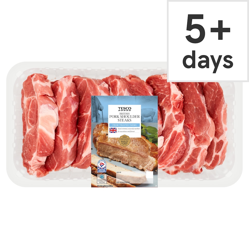 Tesco Pork Shoulder Steaks 1Kg