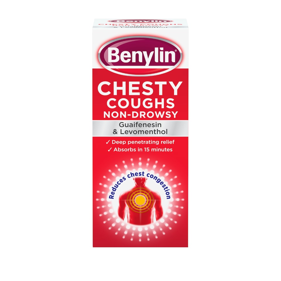 image 1 of Benylin Chesty Cough Relief Liquid - Guaifenesin, Levomenthol 150ml