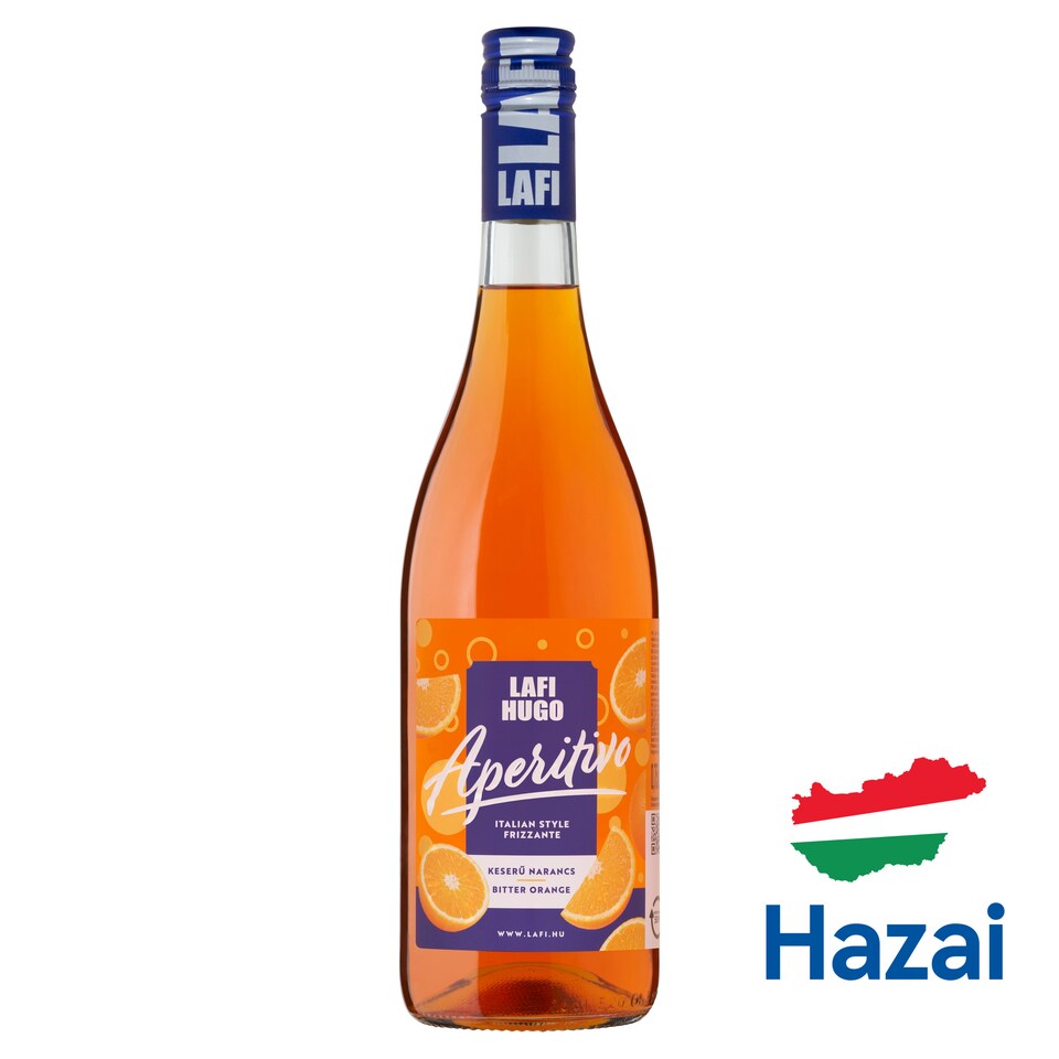 Lafi Hugo Aperitivo keserű narancs ízű szénsavas boralapú koktél 7% 0,75 l  1. kép