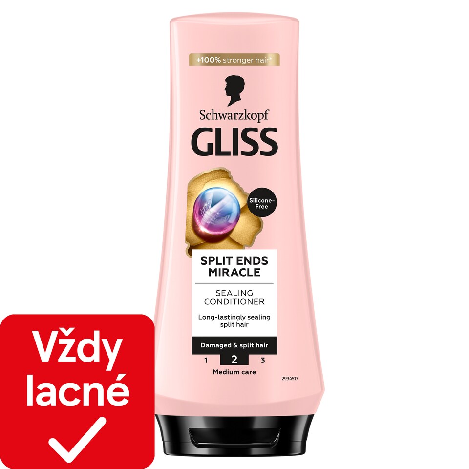 obrázok 1 z Schwarzkopf Gliss kondicionér pre poškodené vlasy Split Ends Miracle 200 ml