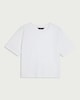 image 4 of F&F Pure Cotton Short Sleeved Crop Top in White