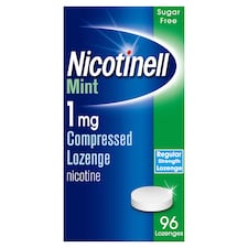 Nicotinell Stop Smoking Aid 1mg Compressed Nicotine Lozenges - Mint 96s