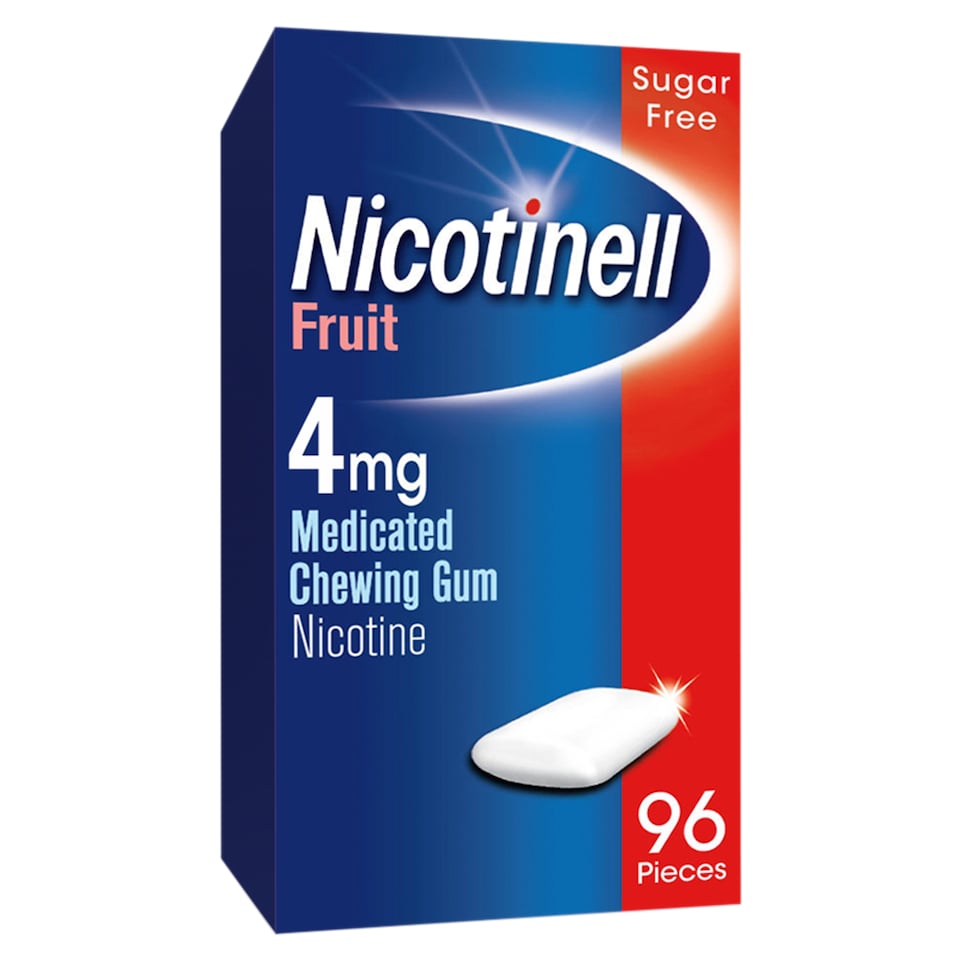 Nicotinell Stop Smoking Aid 4mg Medicated Chewing Gum - Fruit 96s