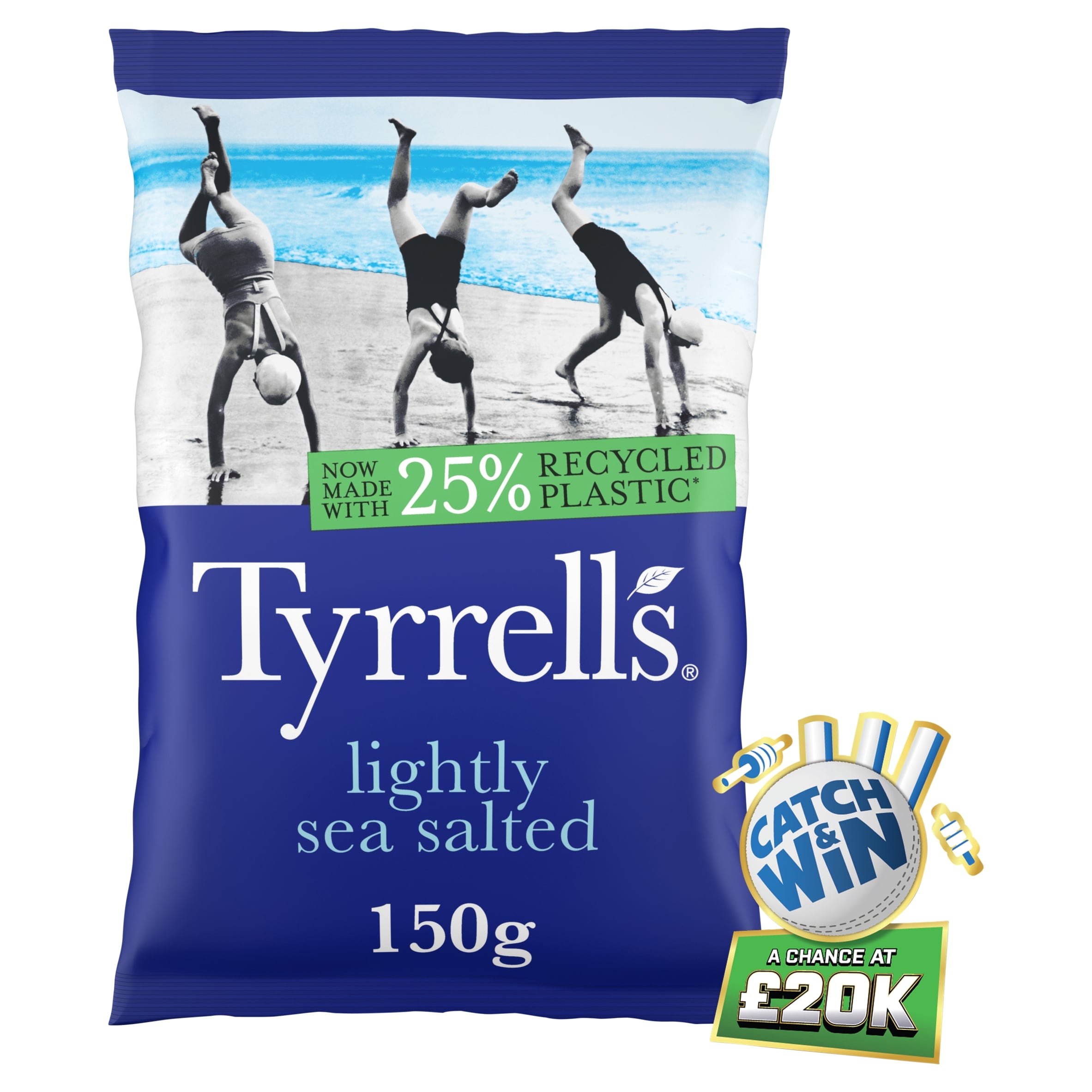 Tyrrells Lightly Sea Salted Sharing Crisps 150g