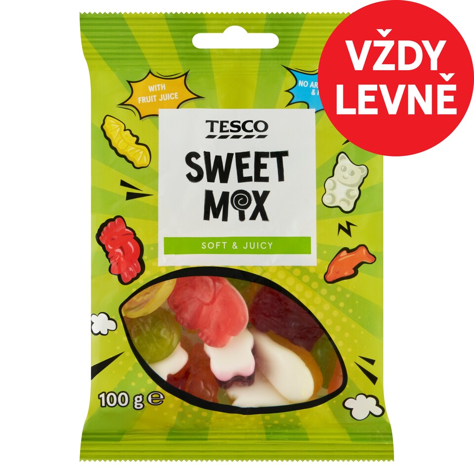 Tesco Želé s ovocnými příchutěmi 100g