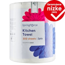 Tesco Springforce Kuchynské utierky 2 vrstvy 1 kotúč