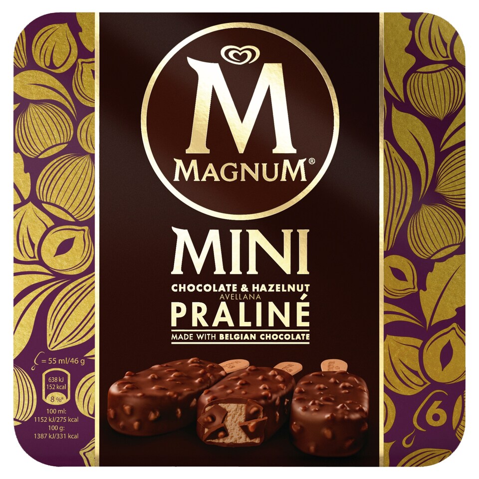 Magnum Praliné zmrzlina 6 x 55ml