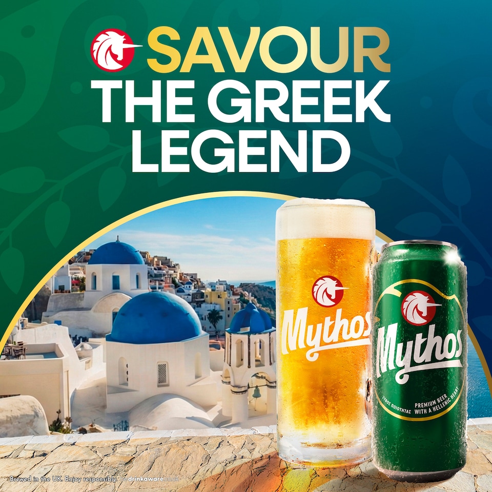 image 1 of Mythos Premium Greek Lager Beer Can 4x440ml