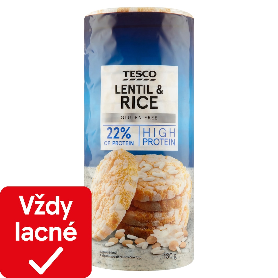 Tesco Šošovicovo-ryžové chlebíčky 130 g