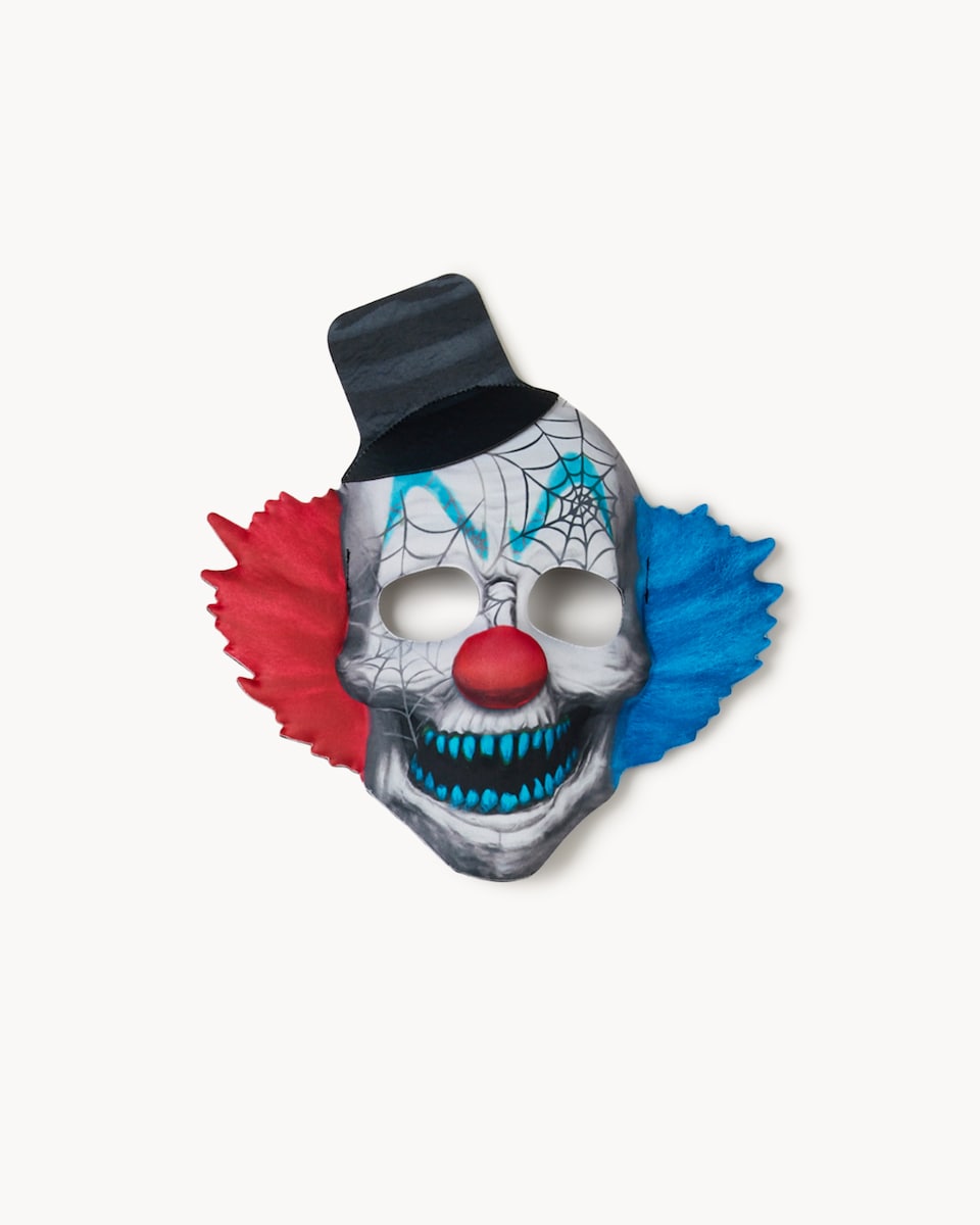 image 1 of F&F Boys Halloween Creepy Clown Fancy Dress Costume in Red