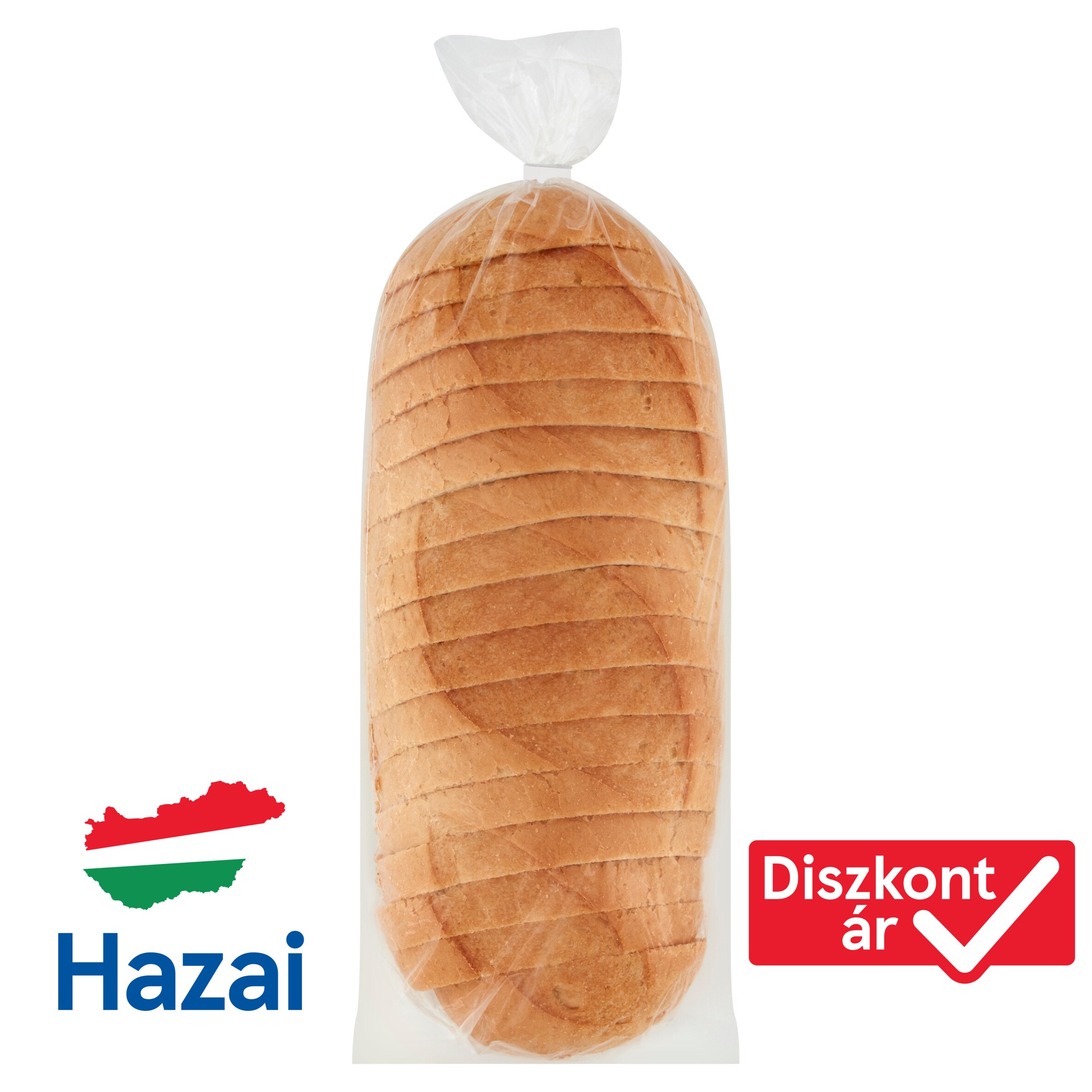 Hungary product data sample: Szeletelt félbarna kenyér 500 g