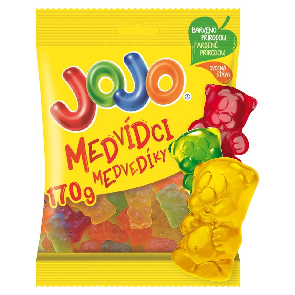 JOJO Teddy Bears Jelly Candy with Fruit Flavours 170g