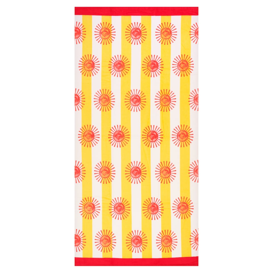 F&F Home Sunshine Stripe Beach Towel