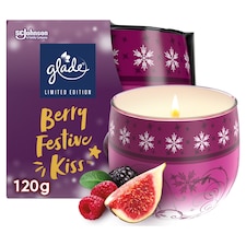 Glade Scented Candle - Berry Festive Kiss 120g