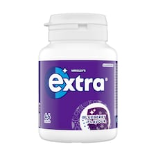 Wrigley's Extra Blueberry Flavour Sugarfree Chewing Gum Bottle 46 Pieces 64g