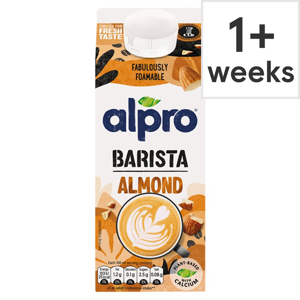 Alpro Barista Almond Chilled Dairy Free Drink 750ml Tesco Groceries