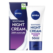 Nivea Sensitive Night Cream Tube 50Ml