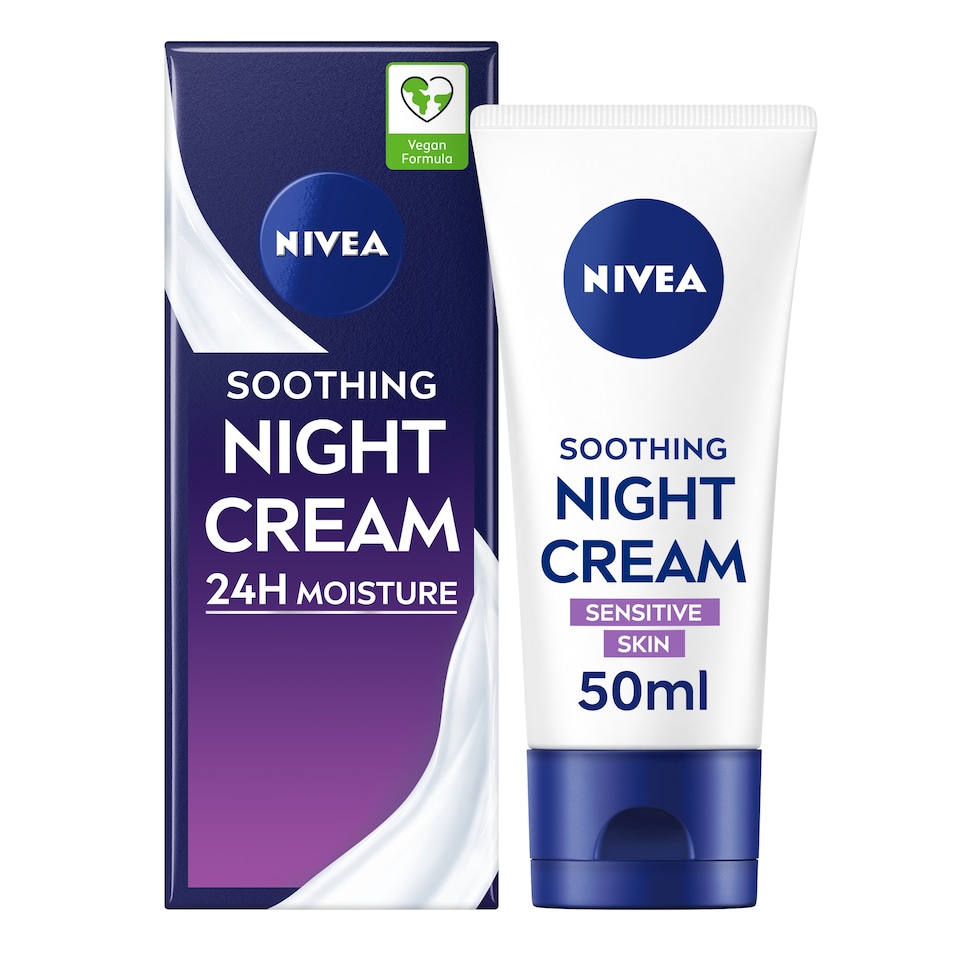 image 1 of Nivea Sensitive Night Cream Tube 50Ml