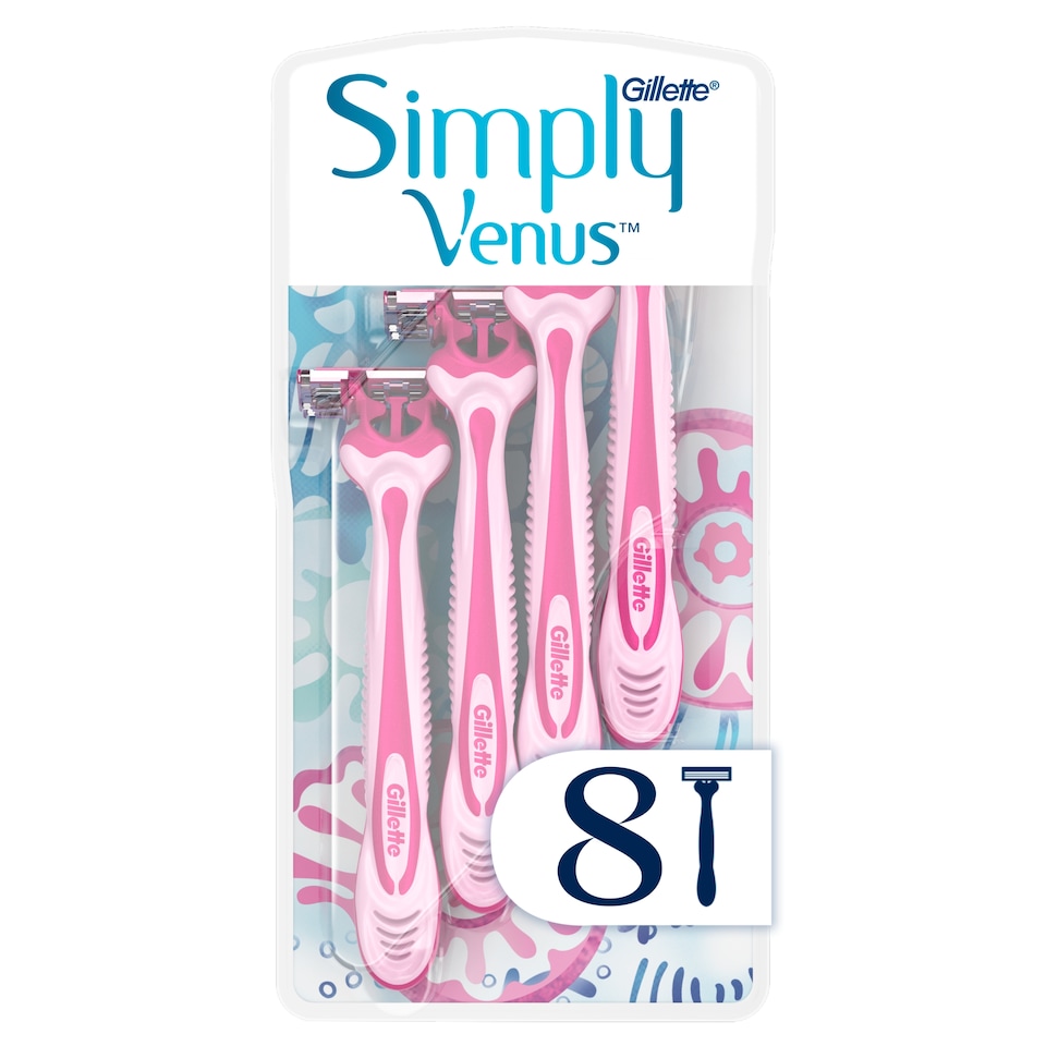 image 1 of Gillette Venus Simply 3 Jednorazové Holiace Strojčeky, Balenie 8