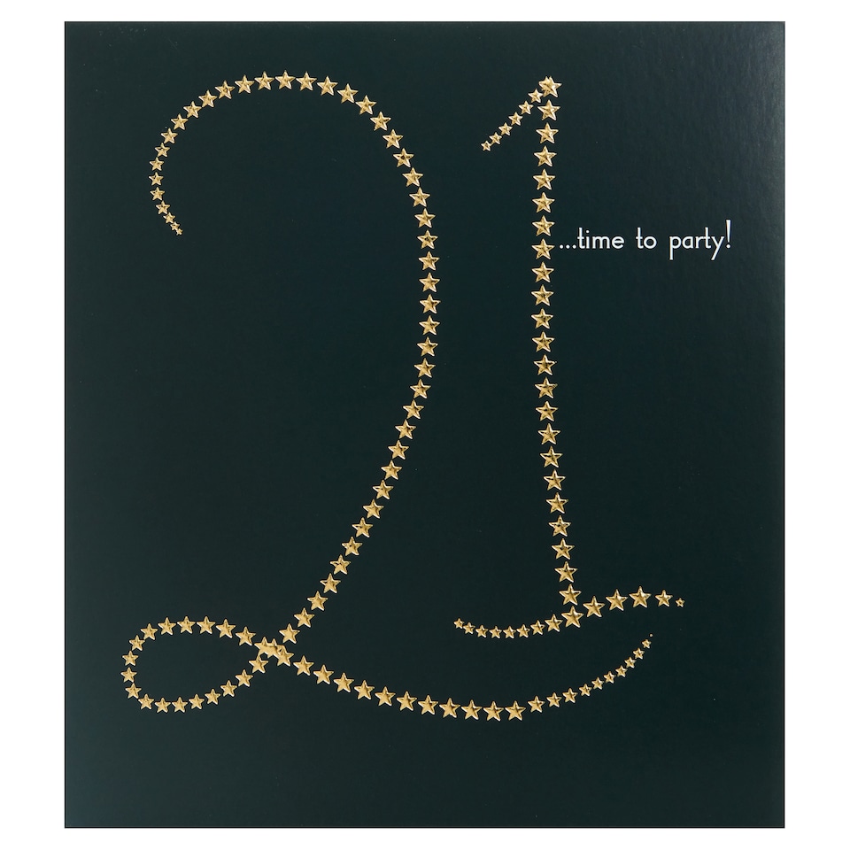 Carlton Birthday Card 21 Year Old